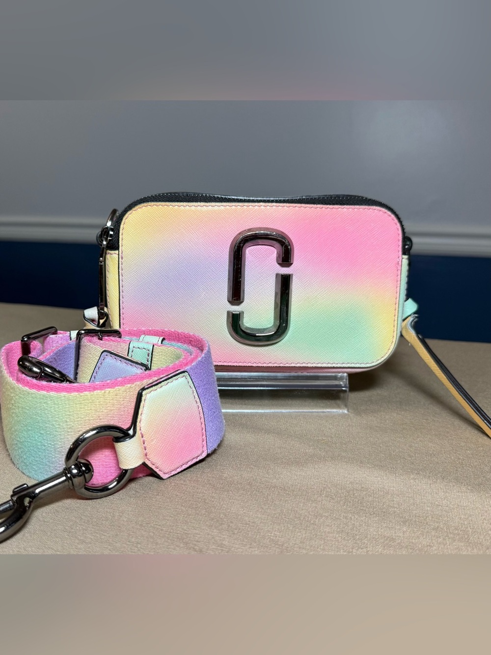 Marc Jacobs Snapshot Crossbody in Pink, Yellow, Mint, Lavender | Rare Colorway - Picture 2 of 11